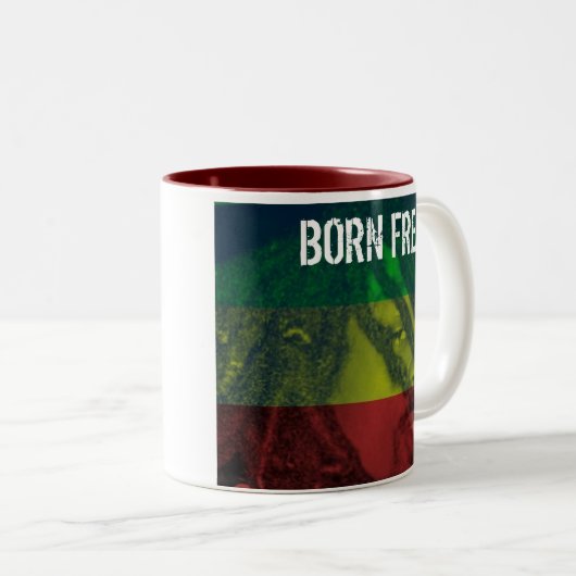 WR1ラスタはマグを着色します ツートーンマグカップ (正面右)