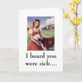 WR306086、私は病気….だったことを聞きました カード (黄色い花)