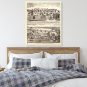 WR Blodgett & GC Daubnerの農場と住居 キャンバスプリント (インサイチュ (寝室))