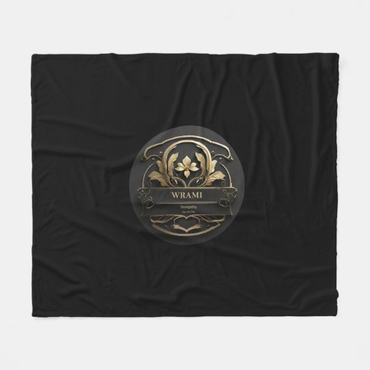 Wrami Logo, Designed by Kay Uwe Rott フリースブランケット (正面(横))
