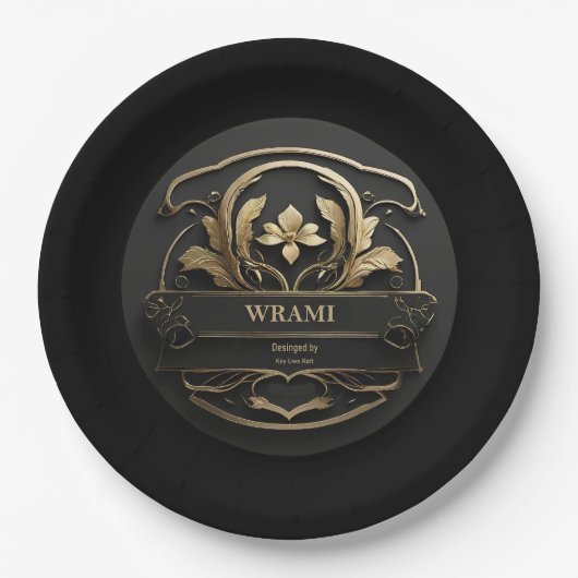 Wrami Logo, Designed by Kay Uwe Rott ペーパープレート (正面)