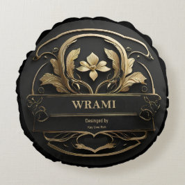 Wrami Logo, Designed by Kay Uwe Rott ラウンドクッション