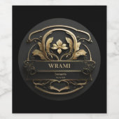 Wrami Logo, Designed by Kay Uwe Rott ワインラベル (シングルラベル)