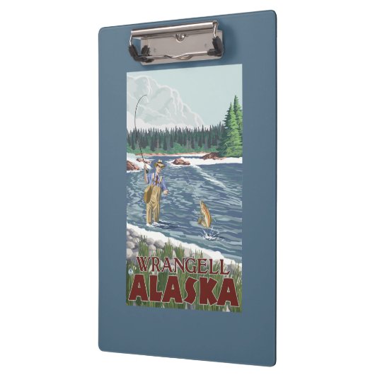Wrangell、アラスカ-はえの漁師 クリップボード (左)