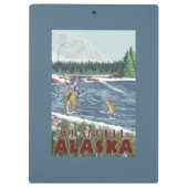 Wrangell、アラスカ-はえの漁師 クリップボード (裏面)