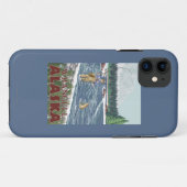 Wrangell、アラスカ-はえの漁師 Case-Mate iPhoneケース (裏面(横))