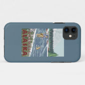 Wrangell、アラスカ-はえの漁師 Case-Mate iPhoneケース (裏面(横))