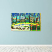 Wrangell, Alaska – ラージ・レター・シーン キャンバスプリント (インサイチュ (ウッドフロア))