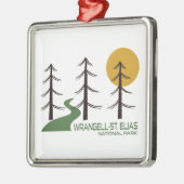 Wrangell-St. Elias National Park Trail メタルオーナメント (左)