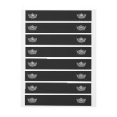 Wrapメーリンのまわりにグラベル – ページクラウン ラップアラウンド宛名ラベル (シート)