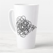 Wrap-Around Chaos to Zen カフェラテマグ (左アングル)