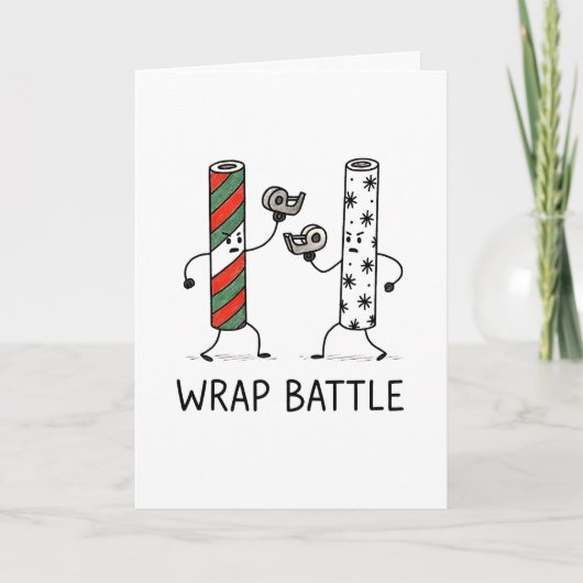 Wrap Battle - Funny Christmas Card シーズンカード (正面)
