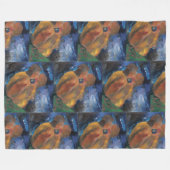 Wrap yourself in a Kiss フリースブランケット (正面(横))