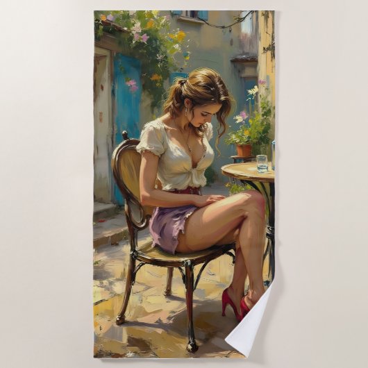 Wrap Yourself in Luxury & Comfort Towel ビーチタオル (正面)