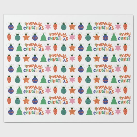 WRAPING PAPER CHRISTMAS ラッピングペーパー (フラット)