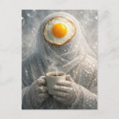 Wrapped in Bubble Surreal Breakfast Fried Egg  ポストカード (正面)