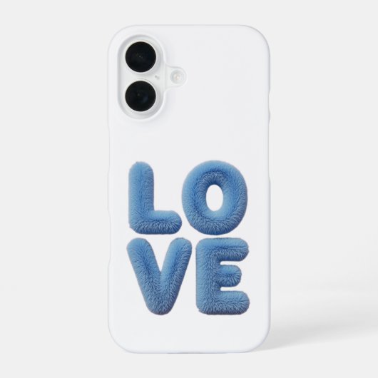 Wrapped in Love ふわふわの愛情 愛を感じるW iPhone 16ケース (裏面)