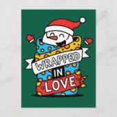 Wrapped in Love Christmas ポストカード (正面)