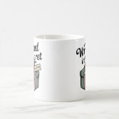 Wrapped in Regret | クリスマスの哀愁ユーモア コーヒーマグカップ (中央)