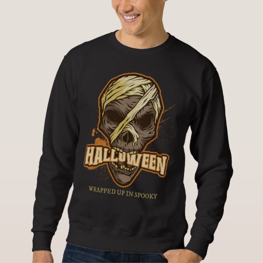 Wrapped Up In Spooky スウェットシャツ (正面)
