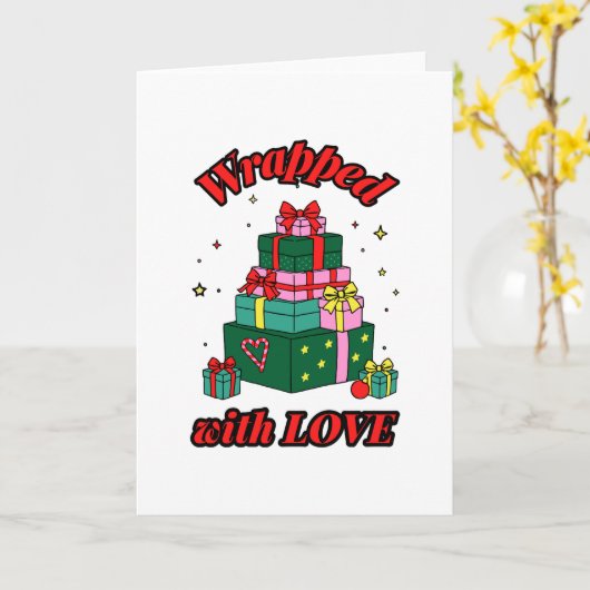 Wrapped with Love カード (黄色い花)