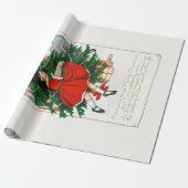 WRAPPING紙:ビンテージクリスマスイラストレーション ラッピングペーパー (アンロールド)