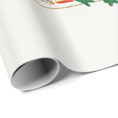 WRAPPING紙:ビンテージクリスマスイラストレーション ラッピングペーパー (ロールコーナー)