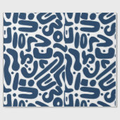 Wrapping blue hit ラッピングペーパー (フラット)