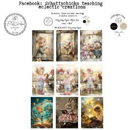 Wrapping Paper 9 A4 Storybook Designs Decoupage  ラッピングペーパーシート