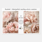 Wrapping Paper A3 Floral Designs Decoupage Paper ラッピングペーパーシート (正面3)