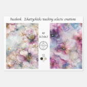 Wrapping Paper A3 Floral Designs Decoupage Paper ラッピングペーパーシート (正面2)