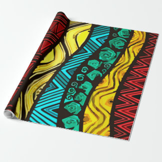 wrapping paper - african print ラッピングペーパー