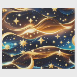 Wrapping Paper - Amber Celestial Moon ラッピングペーパー
