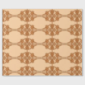 Wrapping Paper - Angled Leaves in Tiled Pattern ラッピングペーパー (フラット)