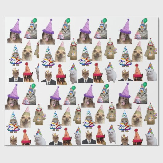 Wrapping paper birthday party  ラッピングペーパー (フラット)