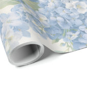 Wrapping Paper | Blue Hydrangea Flowers Gift Wrap ラッピングペーパー (ロールコーナー)