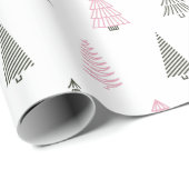 Wrapping Paper Christmas Cute Christmas Trees ラッピングペーパー (ロールコーナー)