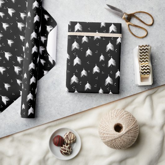 Wrapping Paper - Christmas Pattern ラッピングペーパー (クラフト)