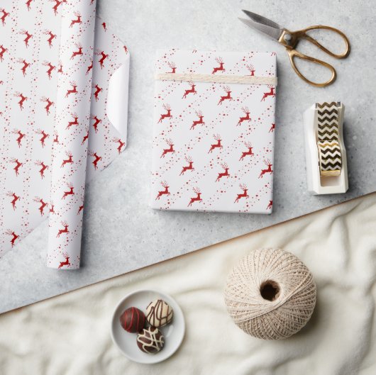 Wrapping Paper - Christmas Pattern ラッピングペーパー (クラフト)