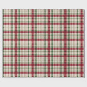 Wrapping Paper Christmas Plaid ラッピングペーパー (フラット)