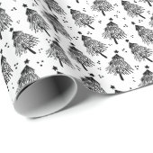 Wrapping Paper - Christmas Trees Pattern ラッピングペーパー (ロールコーナー)