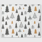 Wrapping Paper Christmas Winter Christmas Tree ラッピングペーパー (フラット)