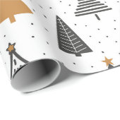 Wrapping Paper Christmas Winter Christmas Tree ラッピングペーパー (ロールコーナー)