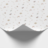 Wrapping Paper - Cute Circus Animals Pattern ラッピングペーパー (角)
