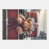 Wrapping Paper Decoupage 3 Highland Cow Set  ラッピングペーパーシート (正面3)