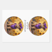 Wrapping Paper Decoupage Highland Cows 11" ラッピングペーパーシート (正面3)