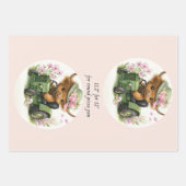 Wrapping Paper Decoupage Highland Cows 11" ラッピングペーパーシート (正面2)