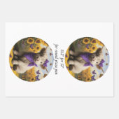 Wrapping Paper Decoupage Highland Cows 11" ラッピングペーパーシート (正面)