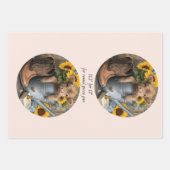 Wrapping Paper Decoupage Highland Cows 11" ラッピングペーパーシート (正面3)