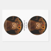 Wrapping Paper Decoupage Highland Cows 11" ラッピングペーパーシート (正面2)